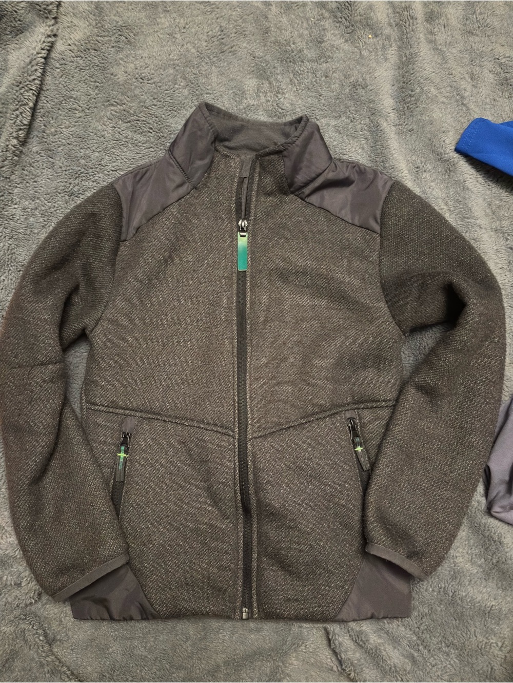 Champion Gray Full-Zip Lightweight Kids Jacket